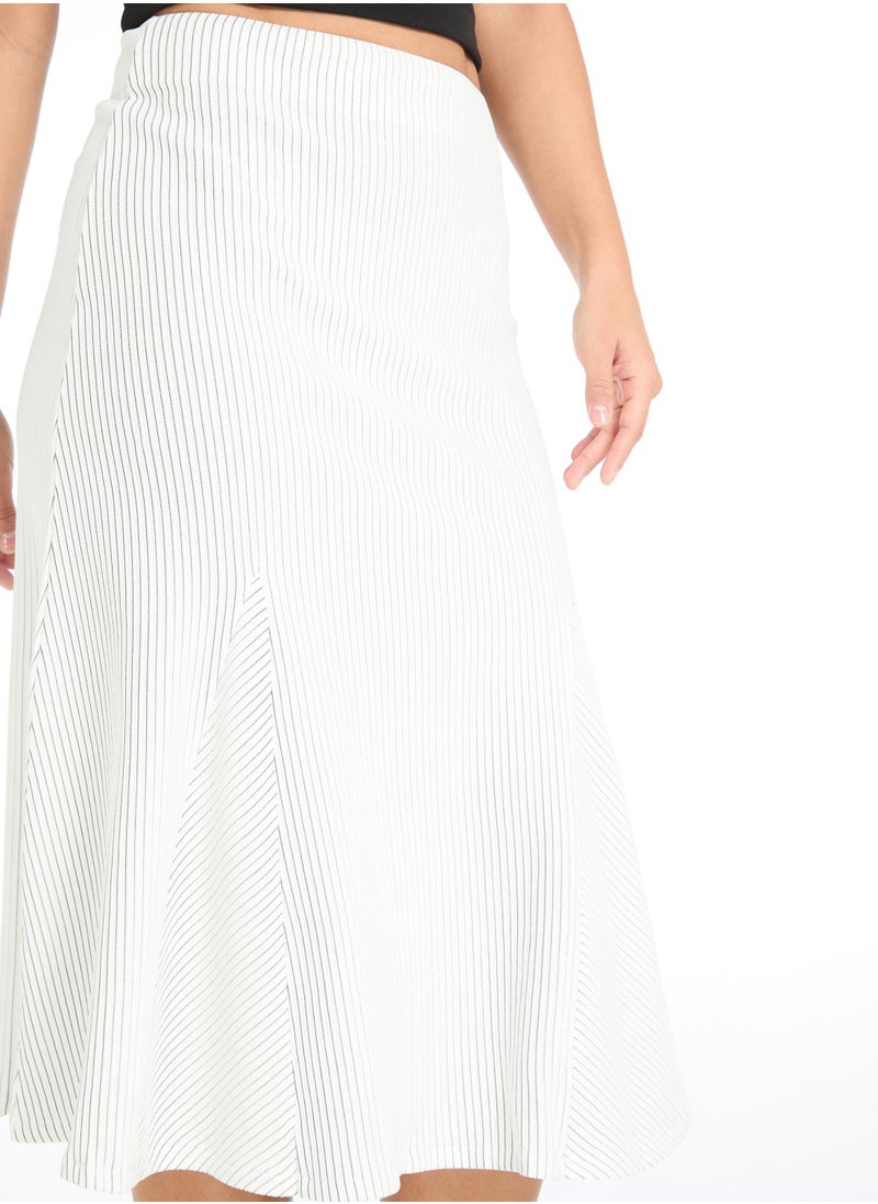 The Label Life White Godet Panel Skirt  - Image 5