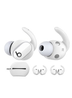 Anti-Slip Ear Covers Silicone Accessories, 3 Pairs Beats Studio Buds Ear Hooks, (Not Fit in The Charging Case) Compatible with New Beats Studio Buds 2021 (White)