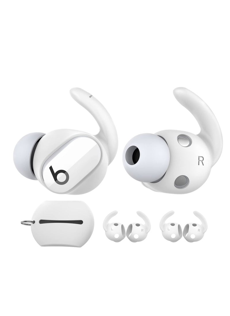 KASTWAVE - Anti-Slip Ear Covers Silicone Accessories, 3 Pairs Beats Studio Buds Ear Hooks, (Not Fit in The Charging Case) Compatible with New Beats Studio Buds 2021 (White) - Image 1