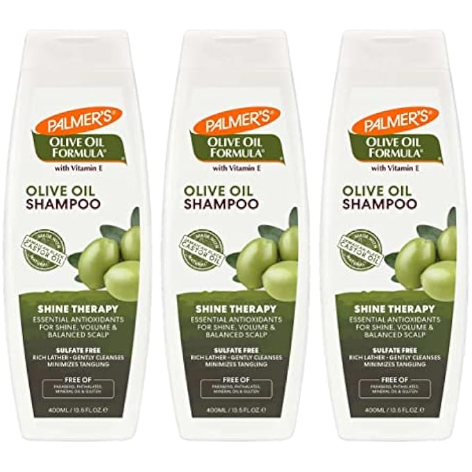 PALMER'S OLIVE OIL FORMULA WITH VITAMIN E, SMOOTHING SHAMPOO 13.50 OZ (PACK OF 3) - Image 2
