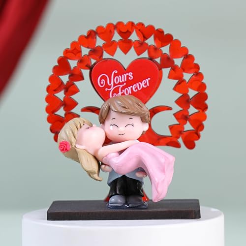 Floweraura Love Special Decorative Heartly Romantic Couple Miniatures Showpiece for Home Decor & Office Decor and Gift for Birthday, Anniversaries, Weddings, Valentine's Day & Special Occasions - Image 3