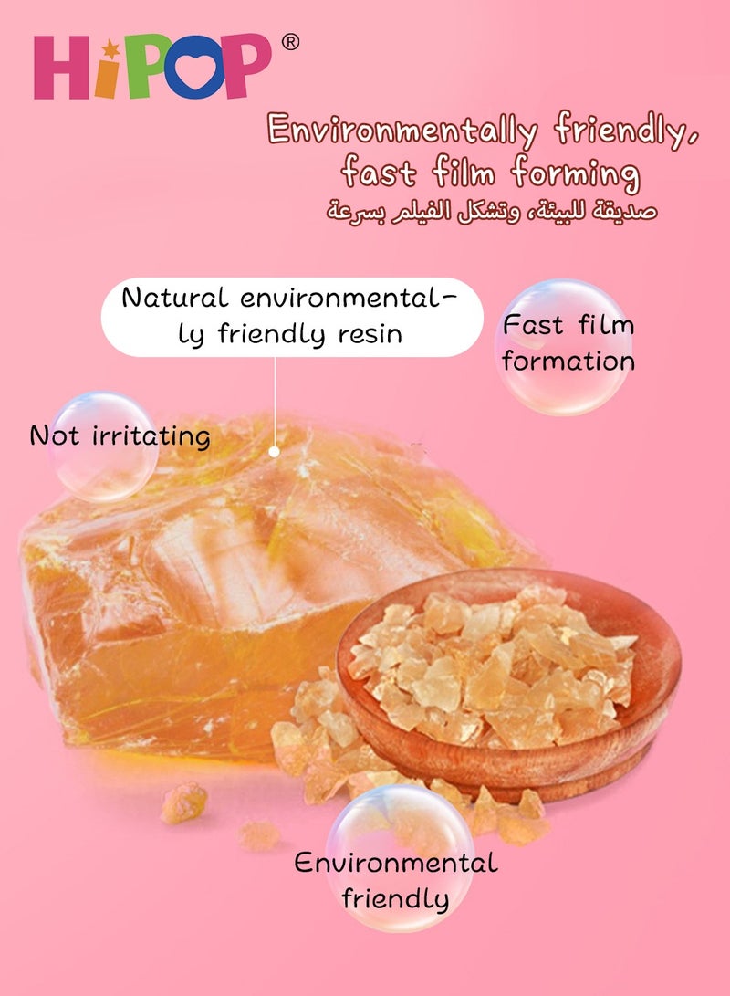 HIPOP 6 in 1 Nail Polish Set for Kids,Non-Toxic and Safe Makeup Set,Using Natural Environmental Protection Resin,Cosmetics Toys as Gifts Girls - Image 3