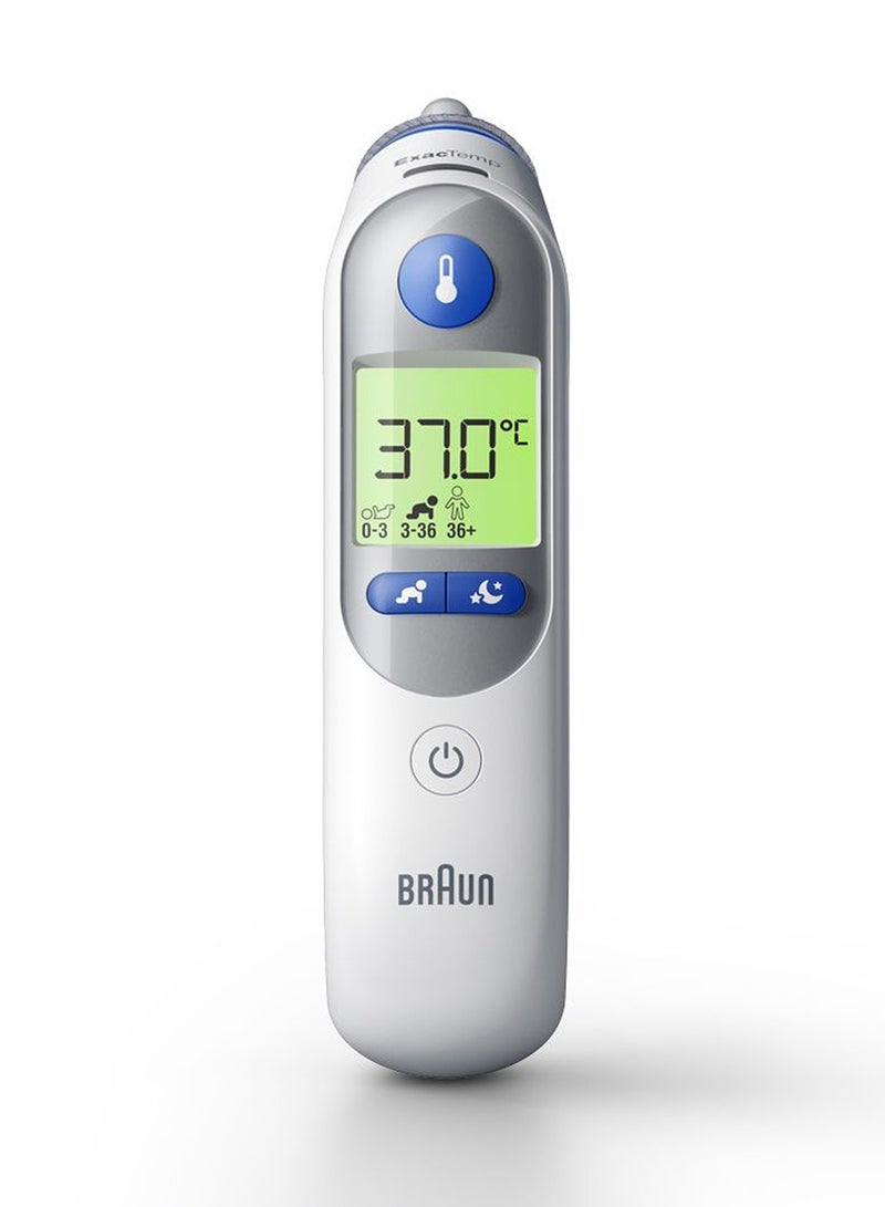 BRAUN IRT 6525 Healthcare ThermoScan 7 Ear Thermometer with Age Precision and Color Coded Display, Temperature Screening, Fever, Fast Easy to Use and Night Mode with Free Case - White - Image 4