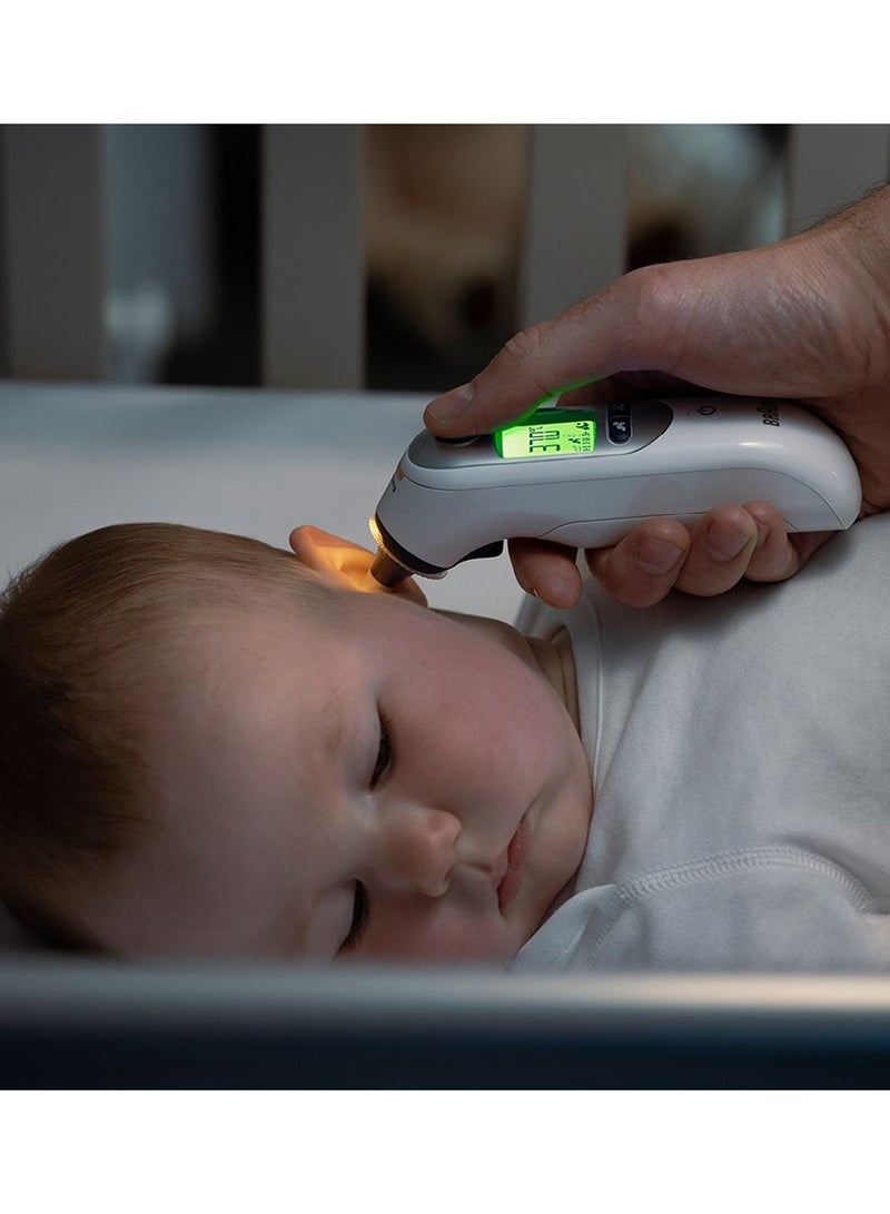 BRAUN IRT 6525 Healthcare ThermoScan 7 Ear Thermometer with Age Precision and Color Coded Display, Temperature Screening, Fever, Fast Easy to Use and Night Mode with Free Case - White - Image 3