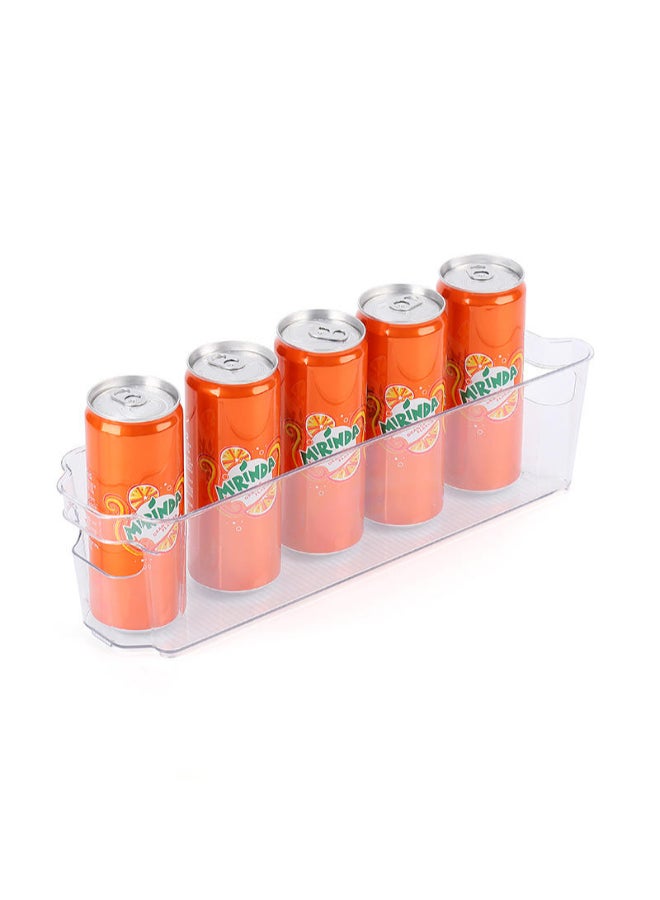 Homesmiths Refrigerator Organizer Bin, Narrow, L 37.5 x B 11 x H 10 cm | BPA-Free Clear Fridge Storage Containers with Handles | Stackable Kitchen Storage Baskets for Pantry, Freezer & Cabinet Organization - Image 1