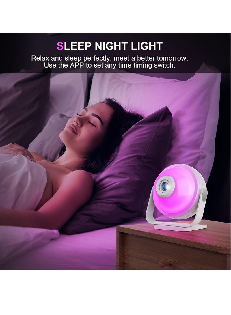 General Smart Galaxy Projector Bedroom Bedside Lamps 256 Modes, Night Light for Kids Star Gazer Stars Moon Ceiling Starry Sky Projection lamp Home Decor led Lights for Room Cool Gifts Color Changing  - Image 4