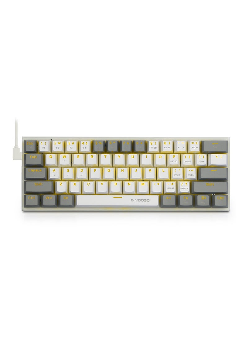 E-YOOSO Z-11 Mechanical Keyboard, Blue Switches Wired Mechanical Gaming Keyboard with LED Backlit for Windows, Mac OS