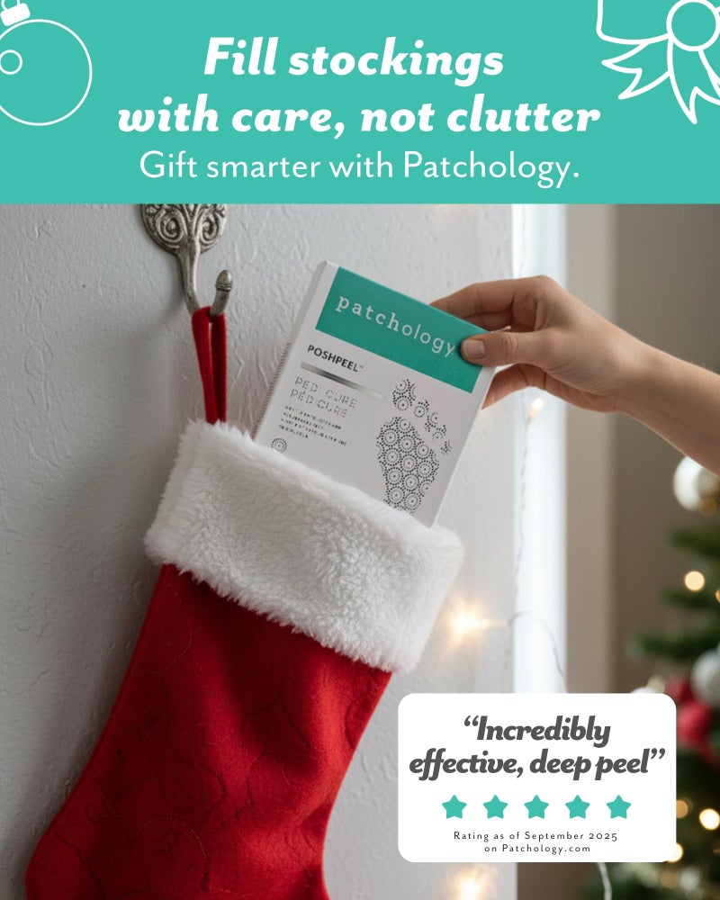 Patchology PoshPeel Pedi Cure, Foot Peeling Mask Soak Treatment for Deep Skin Exfoliation, Pedicure Booties for Baby-Soft Feet, Christmas Gifts for Women & Stocking Stuffers for Teens (1 Pair) - Image 3