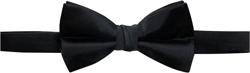 Young Arrow Premium Satin Bow Tie for Men | Adjustable Neckband for Perfect Fit | Handcrafted Bow Tie for Suits, Blazers & Tuxedo for Formal Events & Weddings (Space Black) - Image 4