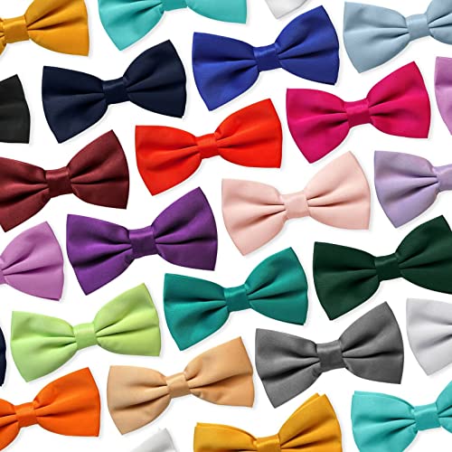 Young Arrow Premium Satin Bow Tie for Men | Adjustable Neckband for Perfect Fit | Handcrafted Bow Tie for Suits, Blazers & Tuxedo for Formal Events & Weddings (Space Black) - Image 5