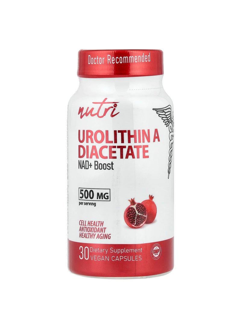Nutri, Urolithin A Diacetate, 30 Vegan Capsules (250 mg per Capsule)