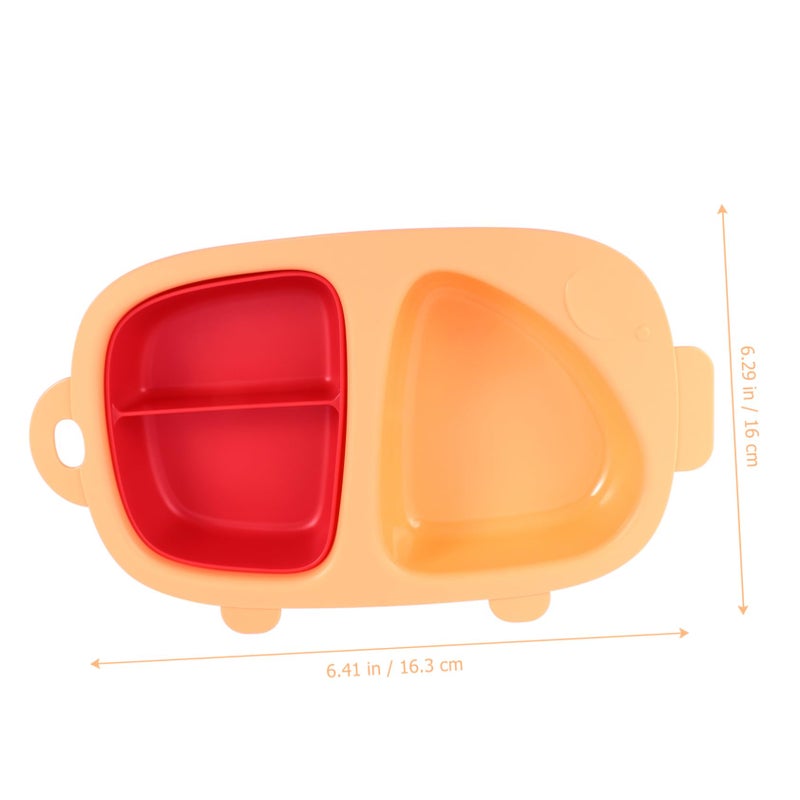 Snack Plate Feeder With Lid Easy Clean Material For Boys And Girls Tableware - Image 3