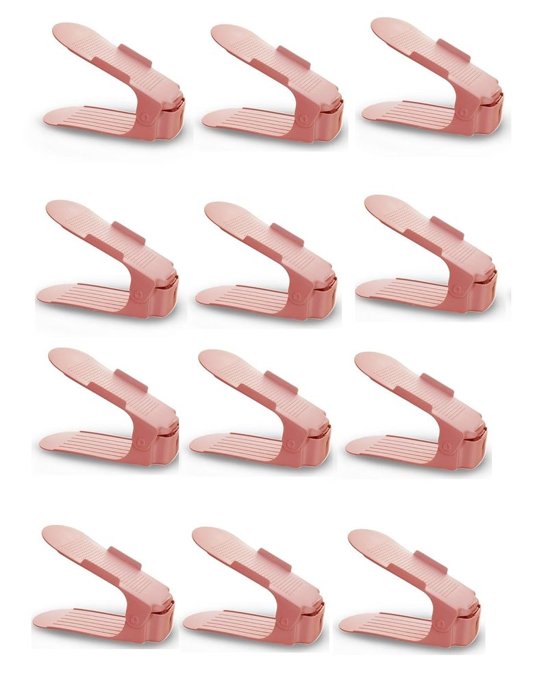 Shoe Smart Intelligent Shoe Storage Organizer Pink Pack of 12