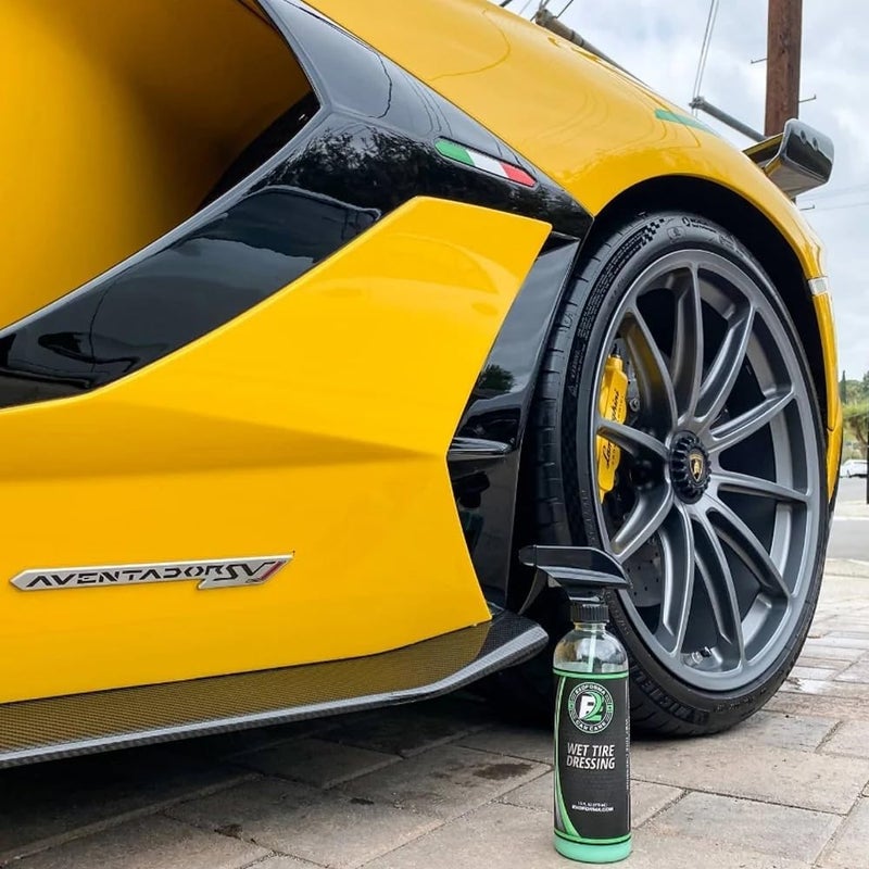 ExoForma Wet Tire Dressing Spray - Extremely High Shine Tire Dressing for That Wet Look - No Sling, Non-Greasy Silicone Formula with UV Protection - Easy to Apply, Minimal Cure Time - 16 fl oz, 2 Pack - Image 4