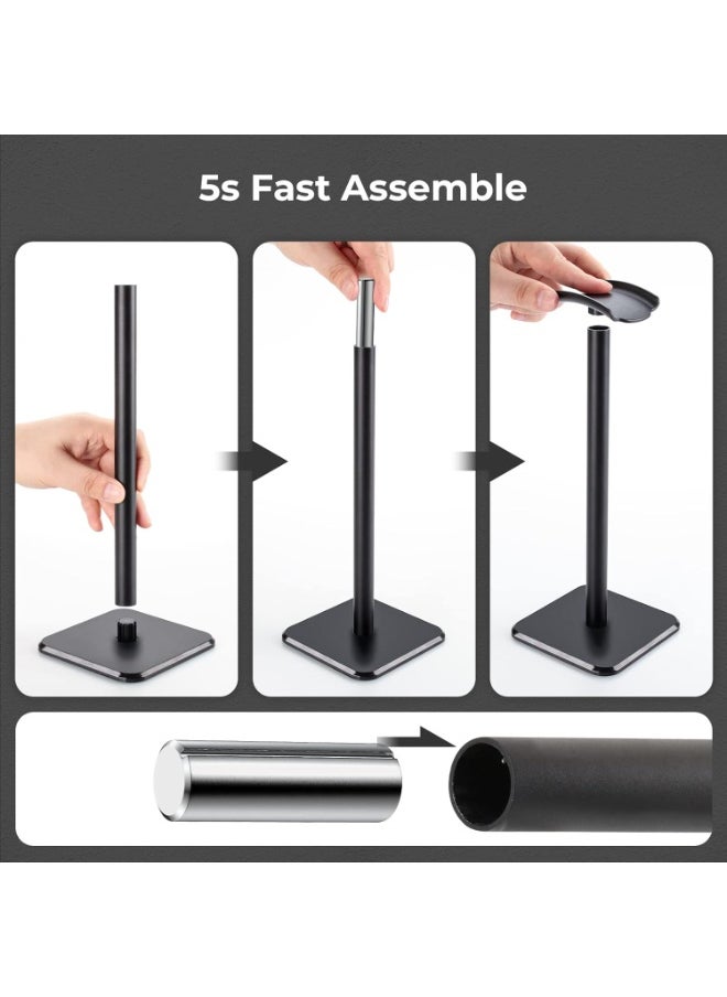 ProOne Universal Headphone Stand with Sturdy Arc Support and Broad Base - Protective Earphone Holder in Lightweight and Sleek Design