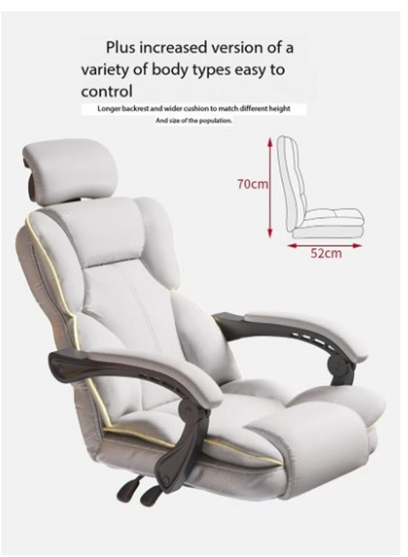 Generic Gaming Office Chair High Back Ergonomic Desk Computer Chair with Lumbar Support Retractable Footrest Adjustable Swivel and Arm-Rest  - Image 3