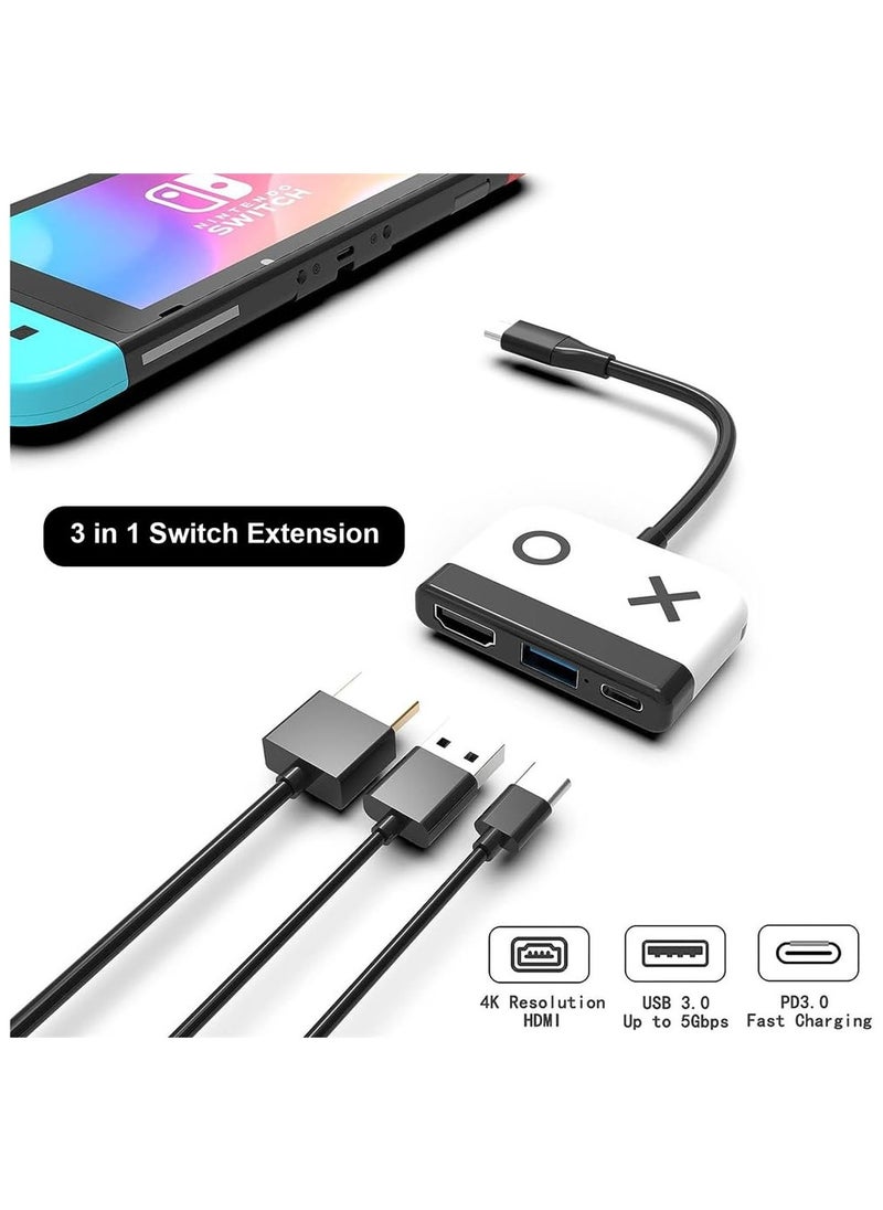 erorex - Switch Docking Station for Nintendo Switch, Portable Switch Dock Replacement for Nintendo Switch Dock Switch HDMI Adapter USB 3.0 Switch TV Dock, for Nintendo Switch Travel Dock - Image 1