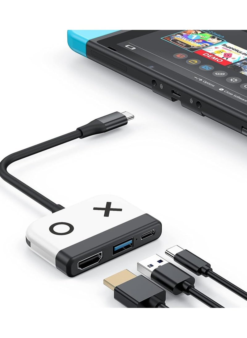 erorex Switch Docking Station for Nintendo Switch, Portable Switch Dock Replacement for Nintendo Switch Dock Switch HDMI Adapter USB 3.0 Switch TV Dock, for Nintendo Switch Travel Dock  - Image 1