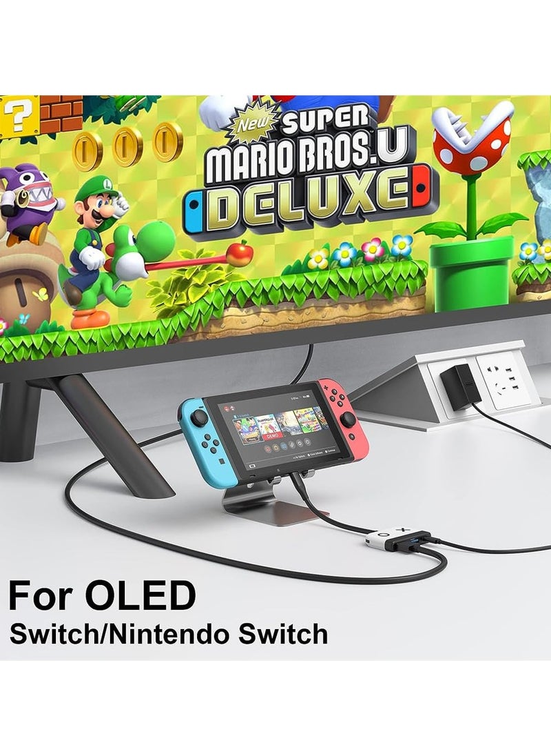 erorex Switch Docking Station for Nintendo Switch, Portable Switch Dock Replacement for Nintendo Switch Dock Switch HDMI Adapter USB 3.0 Switch TV Dock, for Nintendo Switch Travel Dock  - Image 5