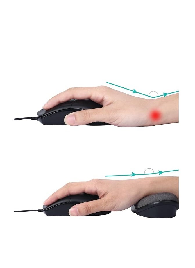 Comfy - Mouse  Wrist Rest Pad for Easy Typing Pain Relief Keyboard Wrist Rest Memory Foam Wrist Rest for Office/Gaming/Computer/Laptop/Mouse Wrist Rest Pad Support Gaming (Black), One Size - Image 1