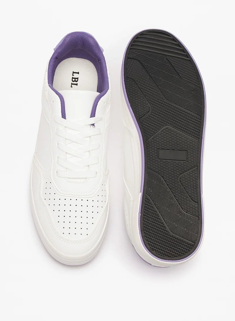 ال بي ال من شو اكسبرس Mens Textured Lace-Up Casual Sneakers