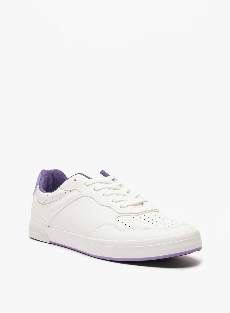 ال بي ال من شو اكسبرس Mens Textured Lace-Up Casual Sneakers