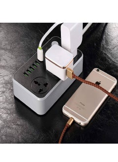 Generic Universal Power Strips 3 Way Outlets 6 USB Plug Ports Surge Protection Power Socket Switch Portable Charger Fast Charging with 2M Wall Plug Adapter  - Image 4