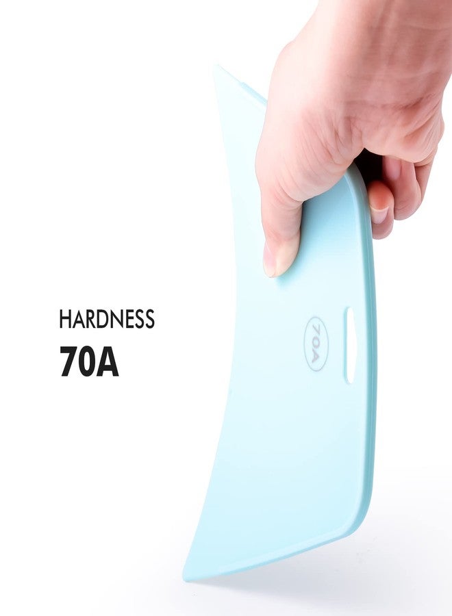 FOSHIO 10 Pack Wallpaper Smoothing Tool for Peel and Stick, Smoother for Installation, 7.6-Inch Wide 70A Hardness Flexible Wallpaper Kit, Wrap Tools Window Film Application Kit (TF Blue) - Image 4