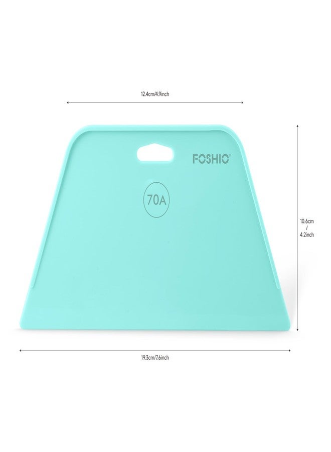 FOSHIO 10 Pack Wallpaper Smoothing Tool for Peel and Stick, Smoother for Installation, 7.6-Inch Wide 70A Hardness Flexible Wallpaper Kit, Wrap Tools Window Film Application Kit (TF Blue) - Image 2