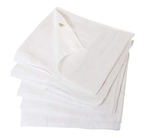 ans Soft & Absorbent Muslin Cotton Nappy Cloths: Eco-Friendly, Versatile, and Gentle on Baby's Skin 0-6 month Set of 24 pure Cotton white Nappy 70x70 cms - Image 2