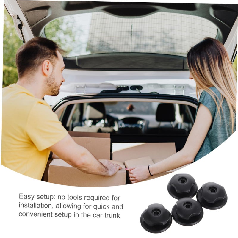 4 Set Car Trunk Organizer Hooks with Cargo Net and Seat Back Hanger Mounting Hardware - Image 5