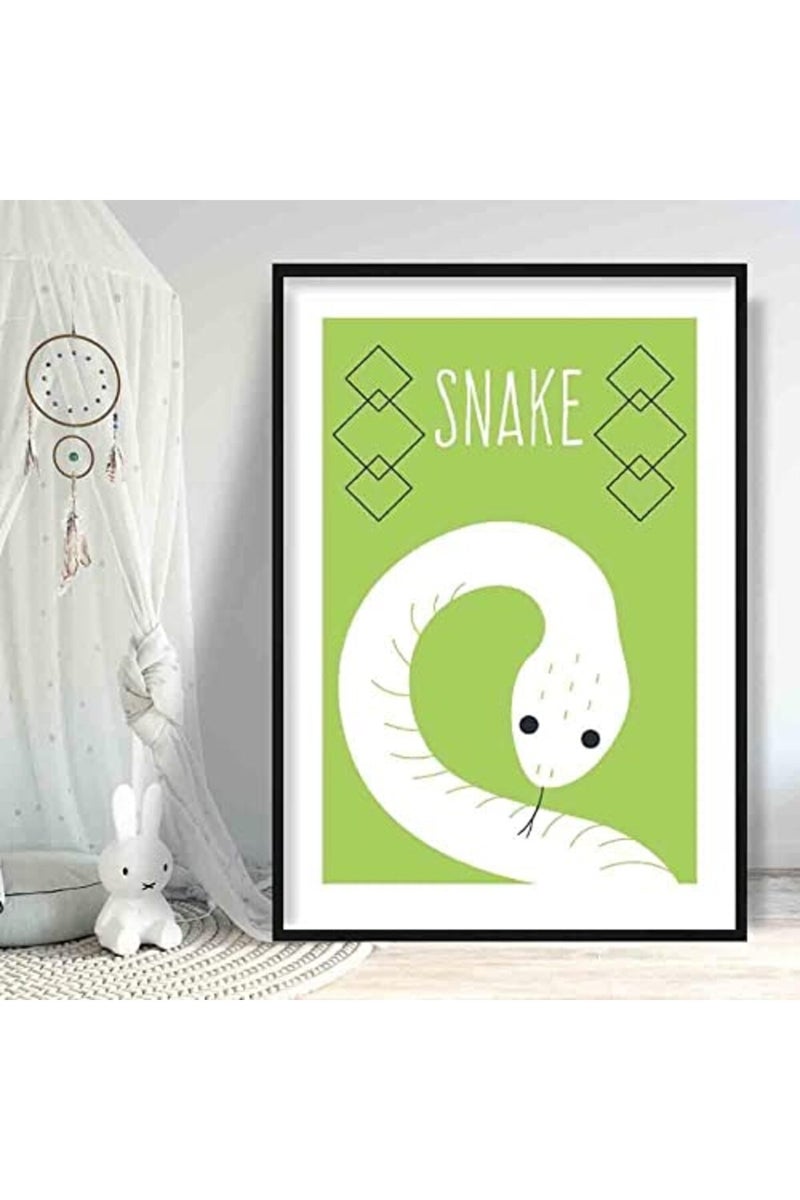 Artze Wall Art Artze Scandinavian Snake Nursery Poster - Image 3