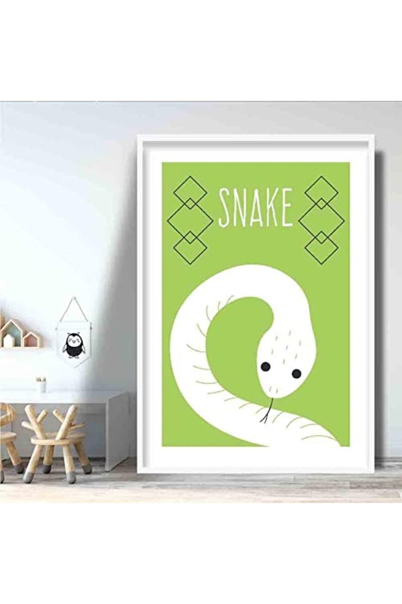 Artze Wall Art Artze Scandinavian Snake Nursery Poster - Image 2