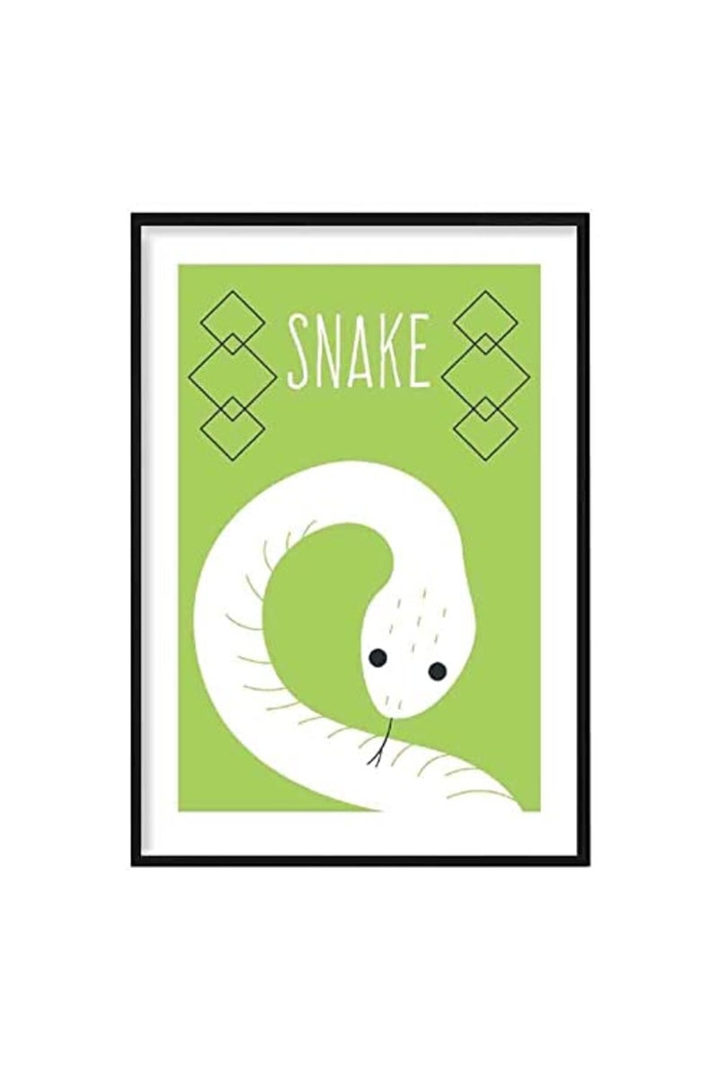 Artze Wall Art Artze Scandinavian Snake Nursery Poster - Image 1