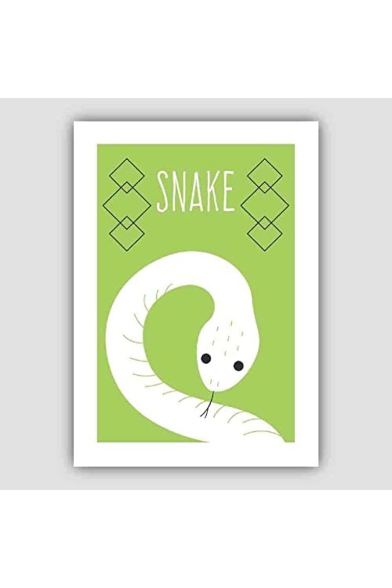 Artze Wall Art Artze Scandinavian Snake Nursery Poster - Image 4