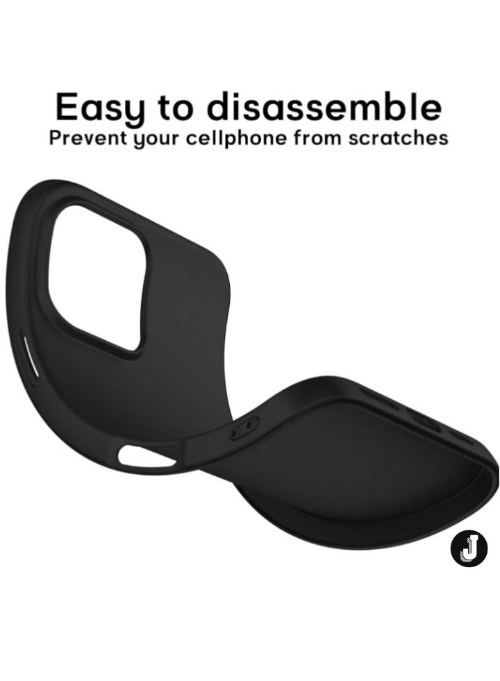 JAJEEK "iPhone 16 Pro Max Case – Ultra-Thin Matte Black Cover with Camera Lens & Screen Protectors, Slim Shockproof Soft Touch" - Image 5