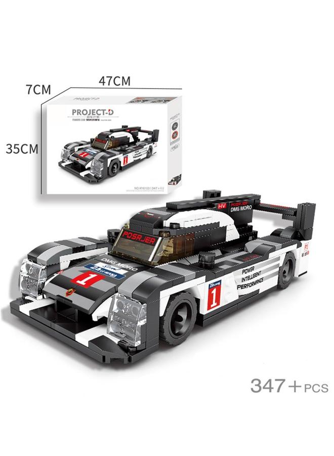 Loquat Children's Educational Toy Small Particles Compatible Building Blocks Racing Car Mechanical Engineer Self-assembly Blocks(Long-time 347+Pcs) - Image 2