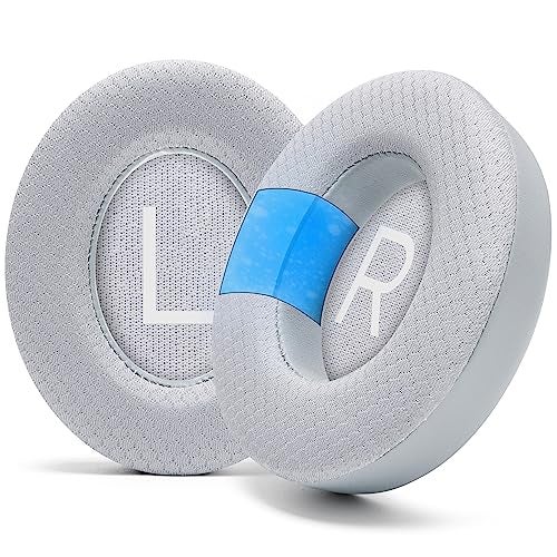WC Freeze NC700 Cooling Gel Ear Pads for Bose Noise Canceling 700 Headphones Breathable Sports Fabric Cooling Gel Extra Thick Cooler for Longer Silver - Image 1