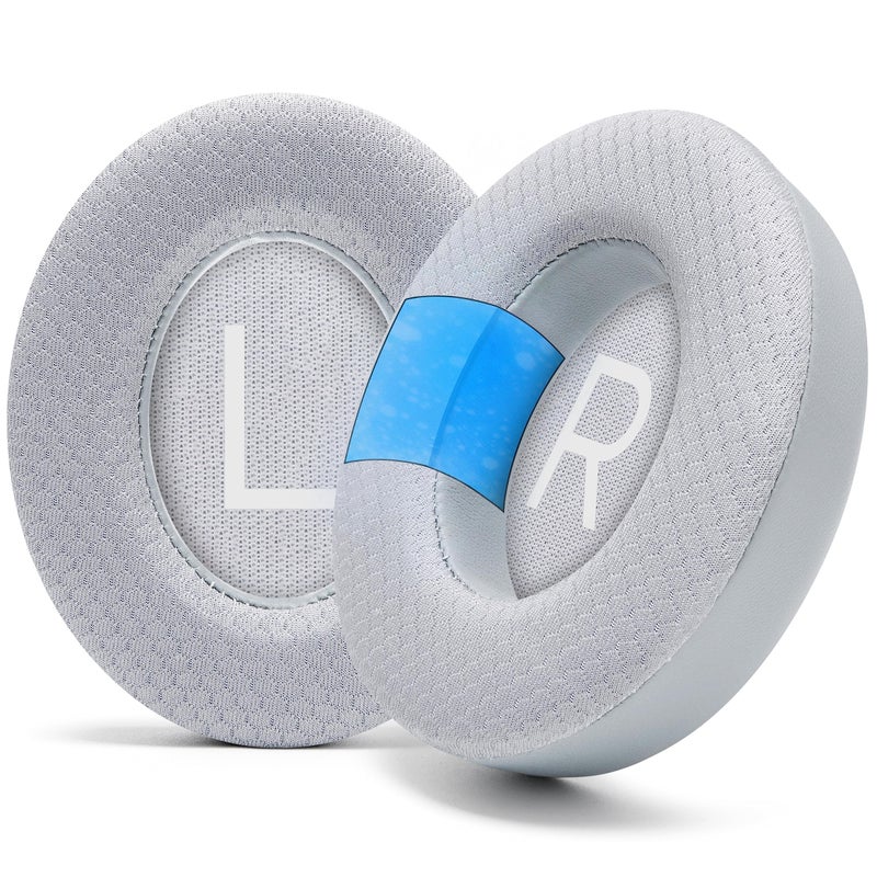 WC Freeze NC700 Cooling Gel Ear Pads for Bose Noise Canceling 700 Headphones Breathable Sports Fabric Cooling Gel Extra Thick Cooler for Longer Silver - Image 2