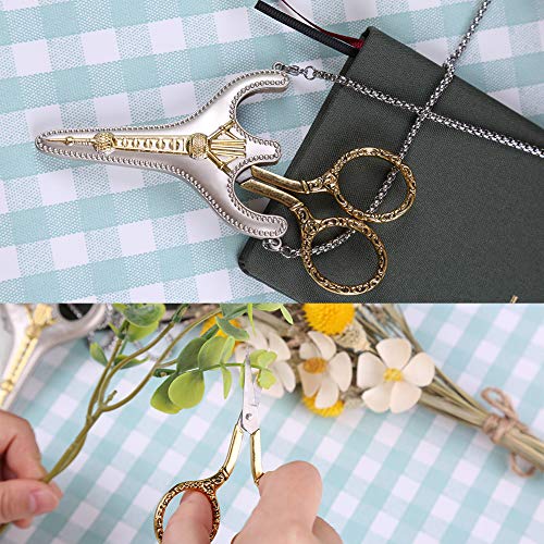 BUTUZE Embroidery Scissors, Exquisite Retro Scissors for Sewing, Stainless Steel Embroidery Sewing DIY Kit for Sewing, Cutting, Art Work, Embroidery, Needlework - Image 3