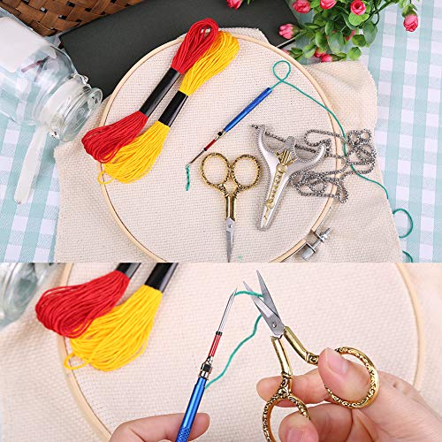 BUTUZE Embroidery Scissors, Exquisite Retro Scissors for Sewing, Stainless Steel Embroidery Sewing DIY Kit for Sewing, Cutting, Art Work, Embroidery, Needlework - Image 4