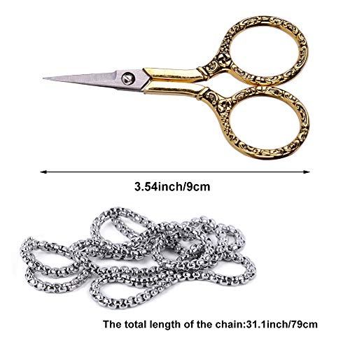 BUTUZE Embroidery Scissors, Exquisite Retro Scissors for Sewing, Stainless Steel Embroidery Sewing DIY Kit for Sewing, Cutting, Art Work, Embroidery, Needlework - Image 2