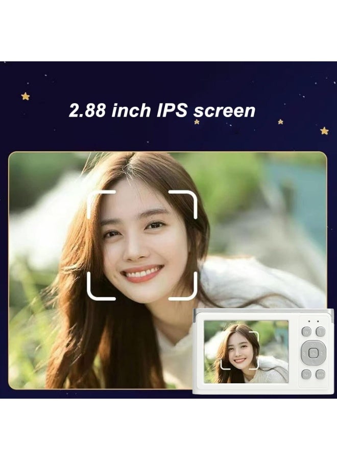 IqwiCam Compact 4K Digital Camera Video Camcorder 50MP 2.88Inch IPS Screen Auto Focus 16X Zoom Anti-shake Face Detact Smile Capture Built in Flash  - Image 4