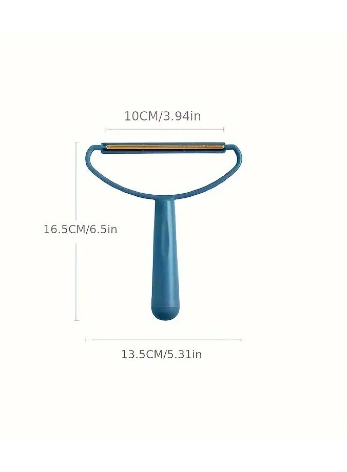 Exotic 1pc Dual-Sided Pet Hair Remover Brush - Ergonomic Fabric Lint Scraper for Dogs & Cats, Non-Electric Grooming Tool with Teal Handle and Orange Bristles, Ideal for Coat and Carpet Cleaning, Pet Hair Remover Tool - Image 3