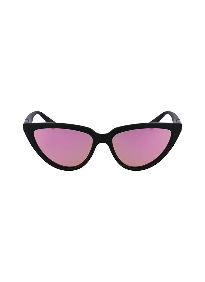 Calvin Klein Jeans Women's UV Protection Cat Eye Sunglasses - CKJ23658S-002-5616 - Lens Size: 56 Mm  - Image 1