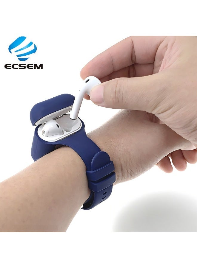 ECSEM AirPods Pro 3 Wristband Case, Secure Anti-Lost Silicone Watch Band Holder for Apple Earbuds | Hassle-Free, Perfect for Running, Gym & Sports - Image 1
