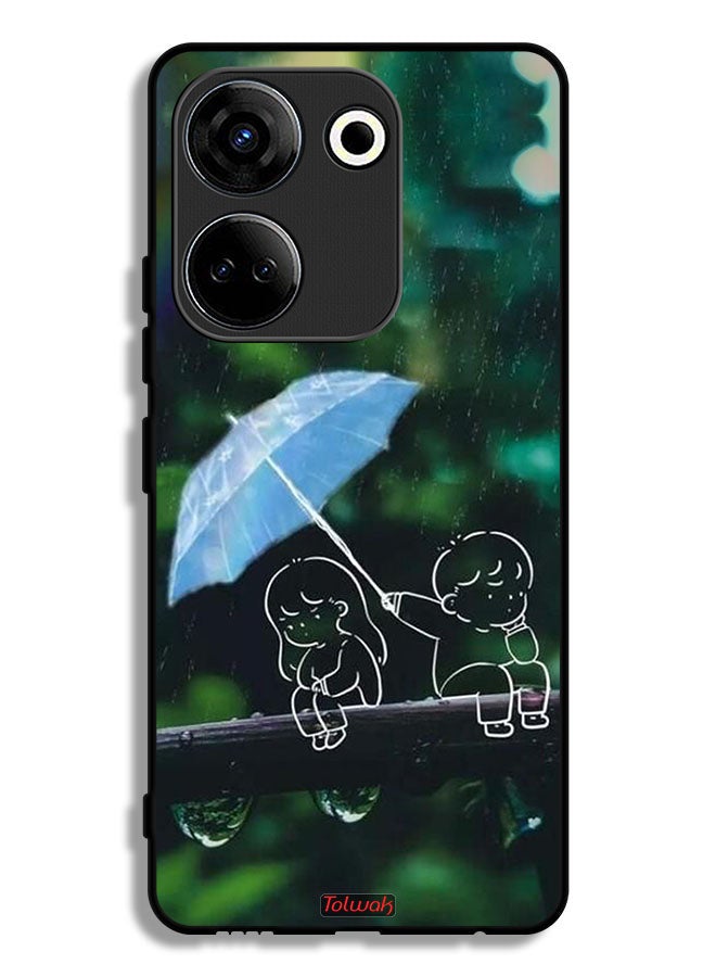 Tolwak Tecno Camon 20 Protective Case Cover Couple Abstract Art - Image 1