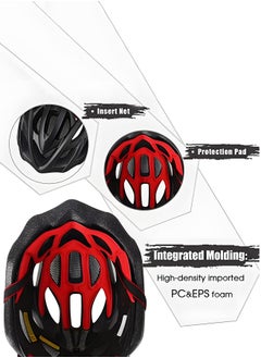 GROIC Bike Helmet, Bicycle Helmet for Men Women with Detachable Sun Visor Quick Release Strap Cycling Helmet Microshell Design Adjustable Size,Safety Protection Equipment  - Image 3