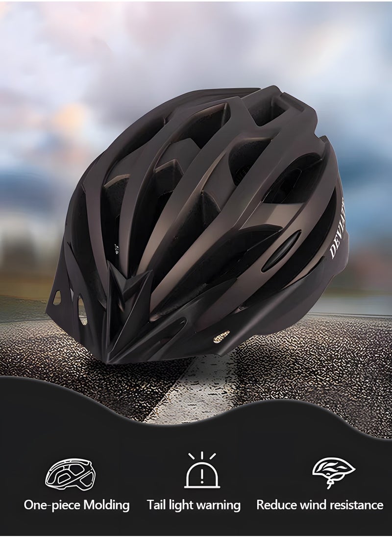 GROIC - Bike Helmet, Bicycle Helmet for Men Women with Detachable Sun Visor Quick Release Strap Cycling Helmet Microshell Design Adjustable Size,Safety Protection Equipment - Image 1