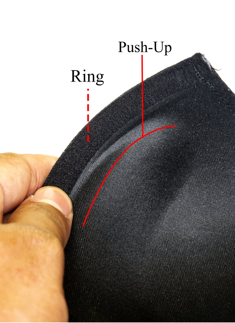 Generic - 1 Pair Bra Cup Inserts – Push-Up Padding with Underwire Support for DIY Sewing, Bras, and Swimwear – Soft, Durable, and Comfortable (M 85) - Image 1